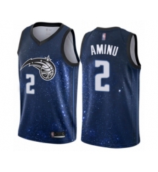 Men's Orlando Magic #2 Al-Farouq Aminu Authentic Blue Basketball Jersey - City Edition