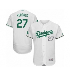 Men's Los Angeles Dodgers #27 Alex Verdugo White Celtic Flexbase Authentic Collection Baseball Player Jersey