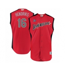 Men's Oakland Athletics #16 Liam Hendriks Authentic Red American League 2019 Baseball All-Star Jersey
