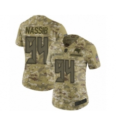 Women's Tampa Bay Buccaneers #94 Carl Nassib Limited Camo 2018 Salute to Service Football Jersey