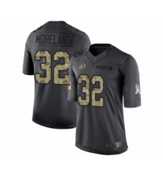 Men's Washington Redskins #32 Jimmy Moreland Limited Black 2016 Salute to Service Football Jersey
