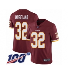 Youth Washington Redskins #32 Jimmy Moreland Burgundy Red Team Color Vapor Untouchable Limited Player 100th Season Football Jersey