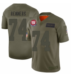 Women's New York Giants #74 Mike Remmers Limited Camo 2019 Salute to Service Football Jersey