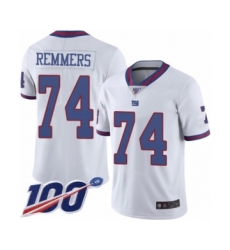 Youth New York Giants #74 Mike Remmers Limited White Rush Vapor Untouchable 100th Season Football Jersey