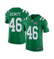 Men's New York Jets #46 Neville Hewitt Limited Green Rush Vapor Untouchable Football Jersey