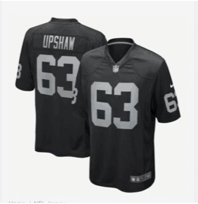 Men's Nike Las Vegas Raiders #63 Gene Upshaw Adams Black Vapor Limited Jersey