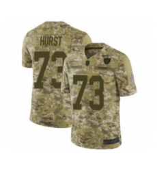 Youth Oakland Raiders #73 Maurice Hurst Limited Camo 2018 Salute to Service Football Jersey