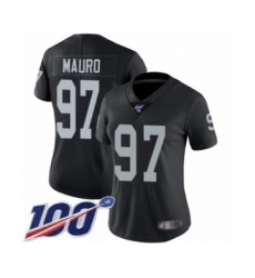 Women's Oakland Raiders #97 Josh Mauro Black Team Color Vapor Untouchable Limited Player 100th Season Football Jersey