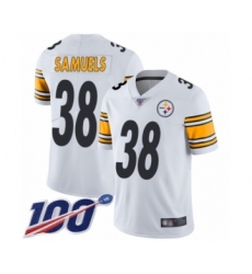 Youth Pittsburgh Steelers #38 Jaylen Samuels White Vapor Untouchable Limited Player 100th Season Football Jersey