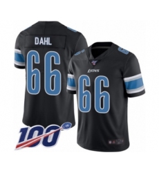 Youth Detroit Lions #66 Joe Dahl Limited Black Rush Vapor Untouchable 100th Season Football Jersey