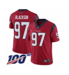Men's Houston Texans #97 Angelo Blackson Red Alternate Vapor Untouchable Limited Player 100th Season Football Jersey