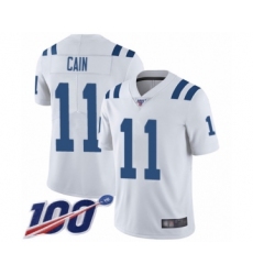 Youth Indianapolis Colts #11 Deon Cain White Vapor Untouchable Limited Player 100th Season Football Jersey