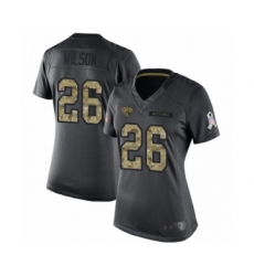 Women's Jacksonville Jaguars #26 Jarrod Wilson Limited Black 2016 Salute to Service Football Jersey