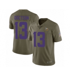 Youth Minnesota Vikings #13 Josh Doctson Limited Olive 2017 Salute to Service Football Jersey