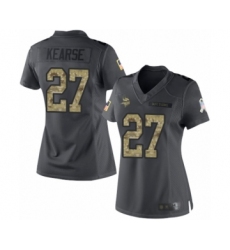 Women's Minnesota Vikings #27 Jayron Kearse Limited Black 2016 Salute to Service Football Jersey