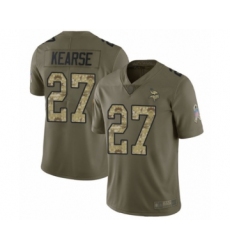 Youth Minnesota Vikings #27 Jayron Kearse Limited Olive Camo 2017 Salute to Service Football Jersey