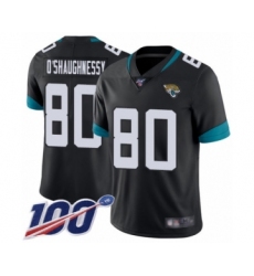 Youth Jacksonville Jaguars #80 James O'Shaughnessy Black Team Color Vapor Untouchable Limited Player 100th Season Football Jersey