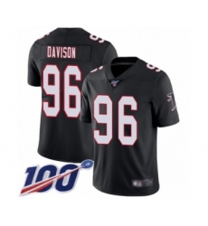Youth Atlanta Falcons #96 Tyeler Davison Black Alternate Vapor Untouchable Limited Player 100th Season Football Jersey
