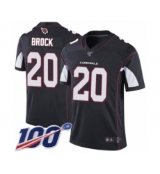 Youth Arizona Cardinals #20 Tramaine Brock Black Alternate Vapor Untouchable Limited Player 100th Season Football Jersey