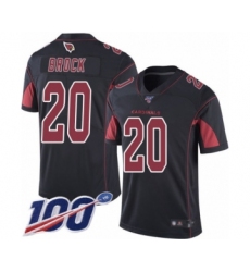 Youth Arizona Cardinals #20 Tramaine Brock Limited Black Rush Vapor Untouchable 100th Season Football Jersey