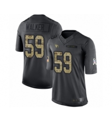 Men's Arizona Cardinals #59 Joe Walker Limited Black 2016 Salute to Service Football Jersey