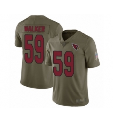Men's Arizona Cardinals #59 Joe Walker Limited Olive 2017 Salute to Service Football Jersey