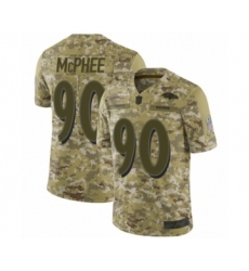 Men's Baltimore Ravens #90 Pernell McPhee Limited Camo 2018 Salute to Service Football Jersey