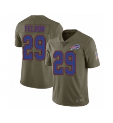Youth Buffalo Bills #29 T.J. Yeldon Limited Olive 2017 Salute to Service Football Jersey