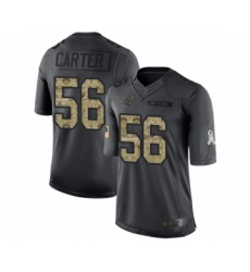 Men's Carolina Panthers #56 Jermaine Carter Limited Black 2016 Salute to Service Football Jersey