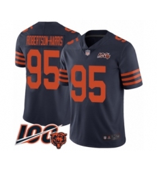 Youth Chicago Bears #95 Roy Robertson-Harris Limited Navy Blue Rush Vapor Untouchable 100th Season Football Jersey