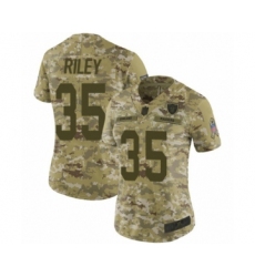 Women's Oakland Raiders #35 Curtis Riley Limited Camo 2018 Salute to Service Football Jersey