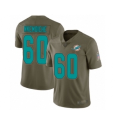Men's Miami Dolphins #60 Robert Nkemdiche Limited Olive 2017 Salute to Service Football Jersey