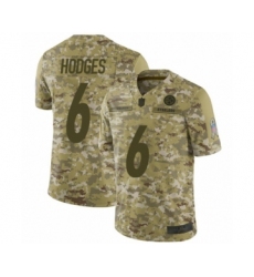 Youth Pittsburgh Steelers #6 Devlin Hodges Limited Camo 2018 Salute to Service Football Jersey