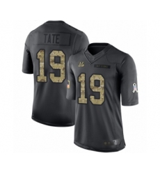 Men's Cincinnati Bengals #19 Auden Tate Limited Black 2016 Salute to Service Football Jersey