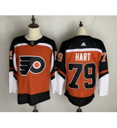 Men's Philadelphia Flyers #79 Carter Hart Orange Home Breakaway Hockey Jersey