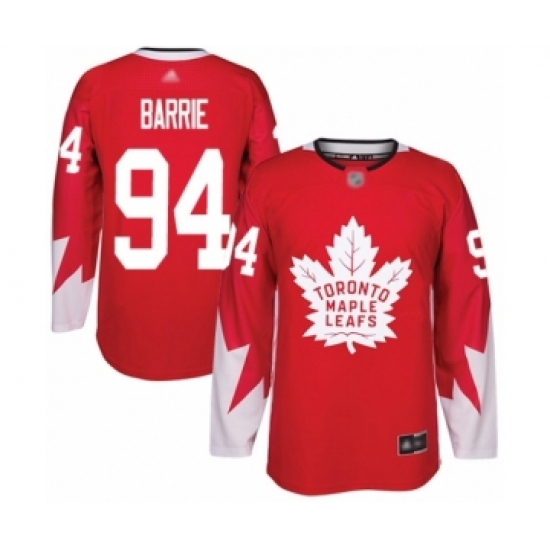 Men's Toronto Maple Leafs 94 Tyson Barrie Authentic Red Alternate