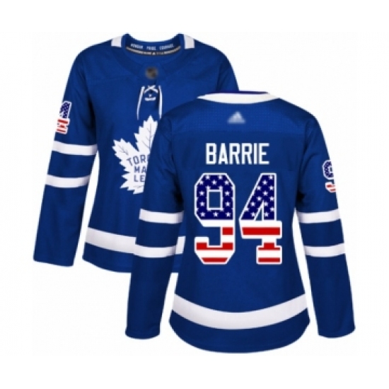 Women's Toronto Maple Leafs 94 Tyson Barrie Authentic Royal Blue USA