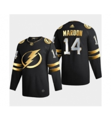 Men's Tampa Bay Lightning #14 Patrick Maroon Black Golden Edition Limited Stitched Hockey Jersey