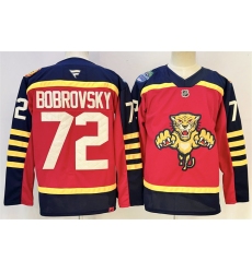 Men's Florida Panthers #72 Sergei Bobrovsky Red 2026-2026 Winter Classic Stitched Hockey Jersey