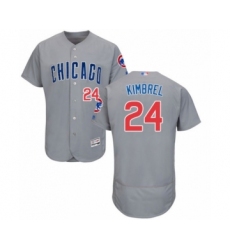 Men's Chicago Cubs #24 Craig Kimbrel Grey Road Flex Base Authentic Collection Baseball Player Jersey
