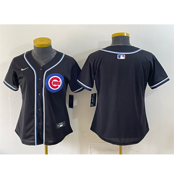 Youth Chicago Cubs 2026 Fashion Replica Black Out Stitched Baseball Jersey
