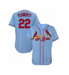 Men's St. Louis Cardinals #22 Jack Flaherty Light Blue Alternate Flex Base Authentic Collection Baseball Player Jersey