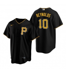 Men's Nike Pittsburgh Pirates #10 Bryan Reynolds Black Alternate Stitched Baseball Jersey