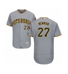 Men's Pittsburgh Pirates #27 Kevin Newman Grey Road Flex Base Authentic Collection Baseball Player Jersey