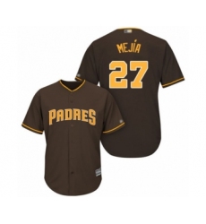 Youth San Diego Padres #27 Francisco Mejia Authentic Brown Alternate Cool Base Baseball Player Jersey