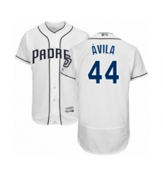 Men's San Diego Padres #44 Pedro Avila White Home Flex Base Authentic Collection Baseball Player Jersey