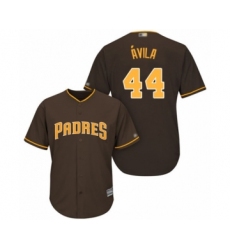 Youth San Diego Padres #44 Pedro Avila Authentic Brown Alternate Cool Base Baseball Player Jersey