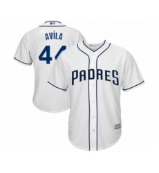 Youth San Diego Padres #44 Pedro Avila Authentic White Home Cool Base Baseball Player Jersey