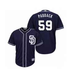 Youth San Diego Padres #59 Chris Paddack Authentic Navy Blue Alternate 1 Cool Base Baseball Player Jersey
