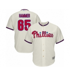 Youth Philadelphia Phillies #65 JD Hammer Authentic Cream Alternate Cool Base Baseball Player Jersey